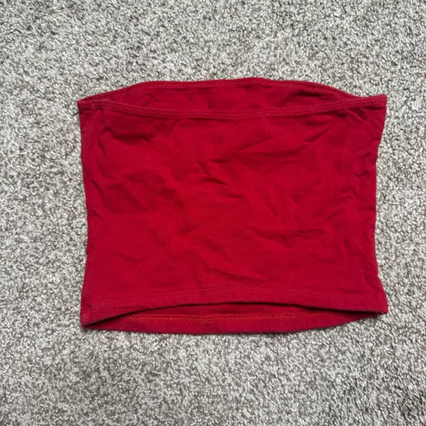 Hollister red strapless tube top - Image 3