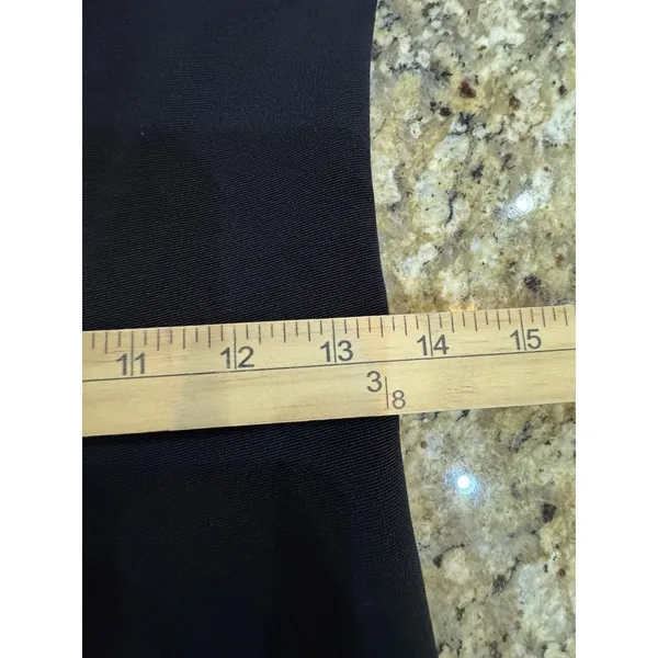 Vintage Lillie Rubin Black Maxi Dress Mesh Square Neck Beaded Size Medium - Image 13
