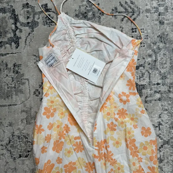 NEW Sabo Skirt Kani Asymmetric Dress Floral Print Cinched size M Medium NWT - Image 10