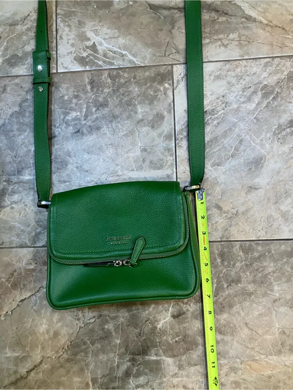 Kate Spade New York Run Around Green Pebbled Leather Crossbody Bag - Image 2