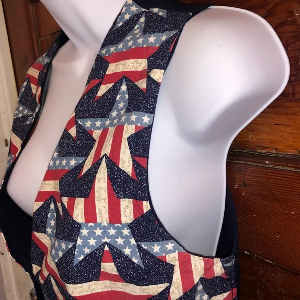 Patriotic Women Vest Size M - Image 5