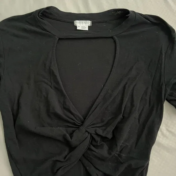 Urban Outfitters Black Cutout Top - Image 2