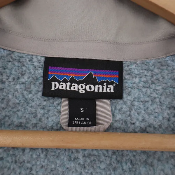 Patagonia Pullover Womens S Better Sweater Light Blue Heather 1/4 Zip Excellent - Image 3