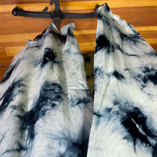 Zara The Batik Tie‎ Dye Midi Slip Skirt in Green Blue Size US XS - Image 9