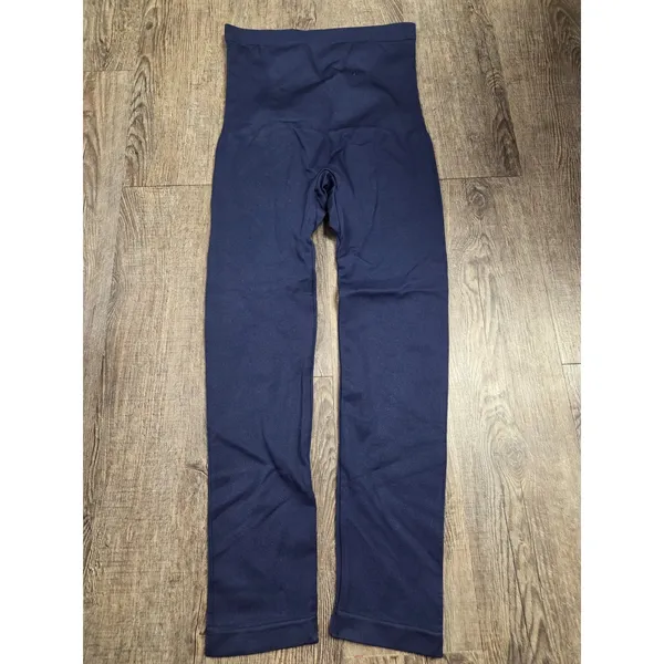 Shapermint #42075 Essentials High-Waisted Shaping Leggings Large Navy Blue - Image 3