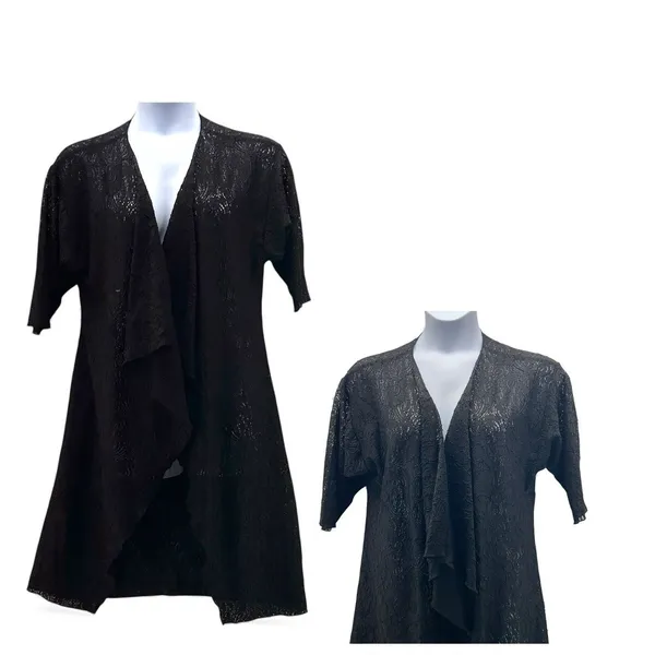 LulaRoe‎ Goth Lace Cardigan Black Small - Image 3
