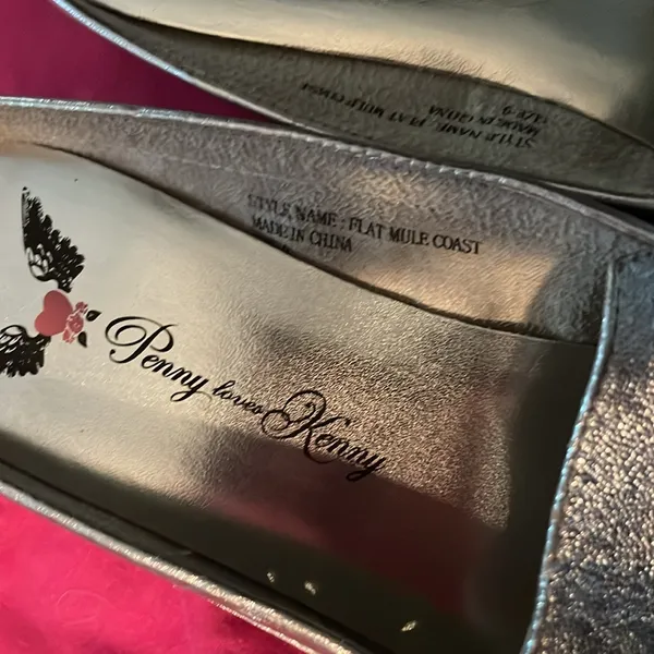 Penny Loves Kenny Silver Coast Mules - Image 4