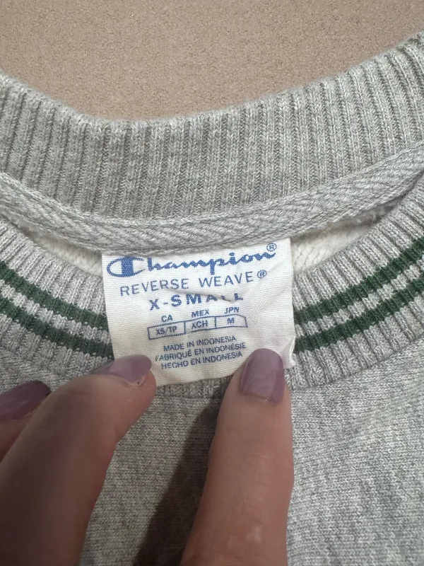 Champion Vintage Reverse Weave Yarn Dye Crewneck Sweatshirt - Image 2