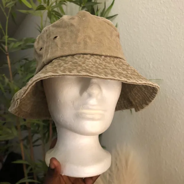 Unisex Cream brown khaki fisherman bucket hat #streetwear - Image 6