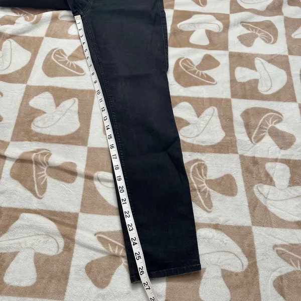 7 For‎ All Mankind Ankle Skinny Jeans Black Wash Denim Size 28 - Image 12