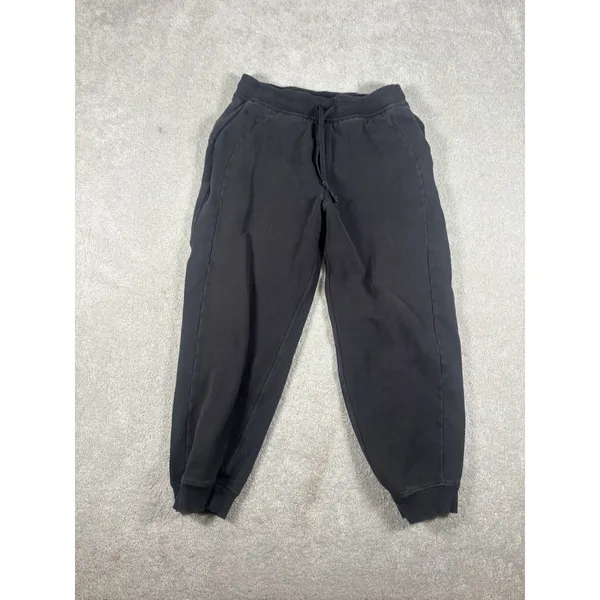 Lululemon Scuba Relaxed High-Rise‎ Jogger Black Women's Size 0 Fleece Sweatpants - Image 2