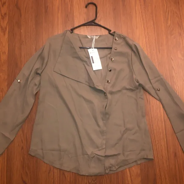 Chiffon Blouse Green Size M - Image 2
