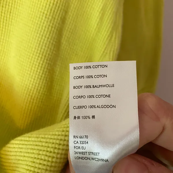 We The Free Chartreuse Waffle Knit Long Sleeve Shirt Boho Cotton Women's Small - Image 8