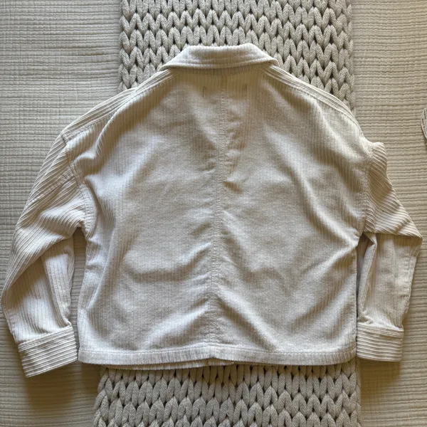 ZARA Cream Corduroy Jacket - Image 2