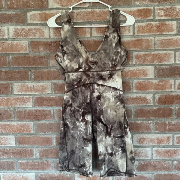 Gymshark Elevate All In One Bodysuit Romper Brown Tie Dye Women’s Large L Yoga - Image 5