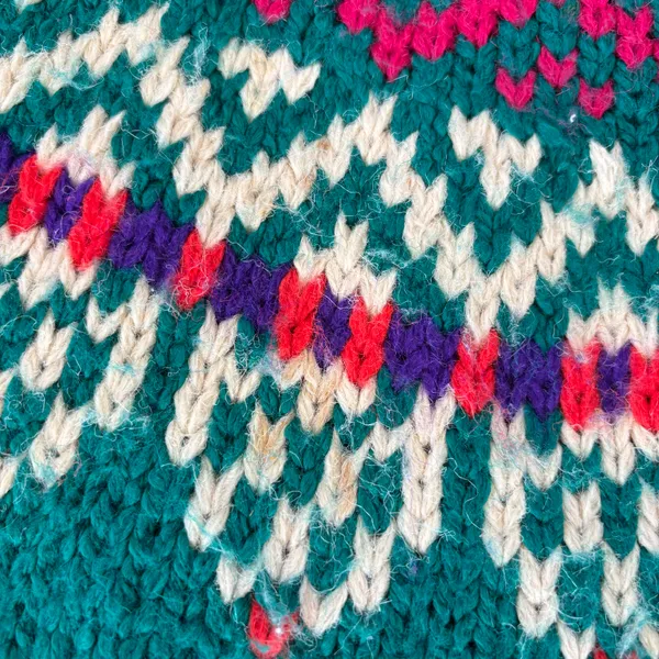 Vintage 90s IVY Knit Fair Isle Sweater - Image 6