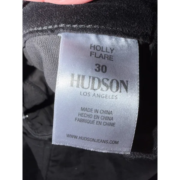 Hudson Pants Women 30 Black Gray‎ Ombre Holly High Rise Crop Flare Velvet NWT - Image 10