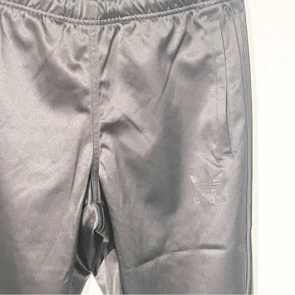 Adidas Size Small Snap Button Up Leg Trefoil Track Athletic Pants Pull On‎ - Image 2