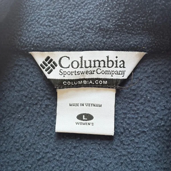 Columbia Womens Benton Springs Full Zip Fleece Jacket Navy Blue WL6114 Large - Image 8