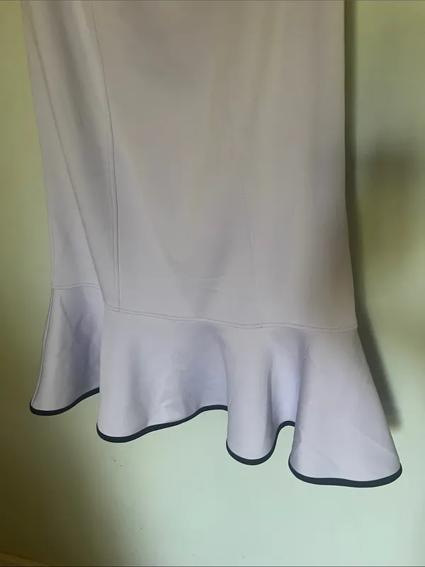 New York & Company Lavender Strapless Ruffle-Hem Dress - Image 5