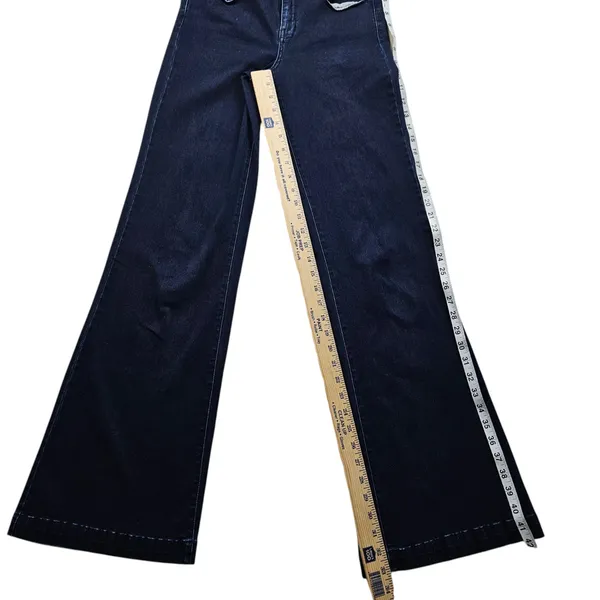 Madewell Widelgger Wide Leg Flare Denim Jeans Womens 29 - Image 7