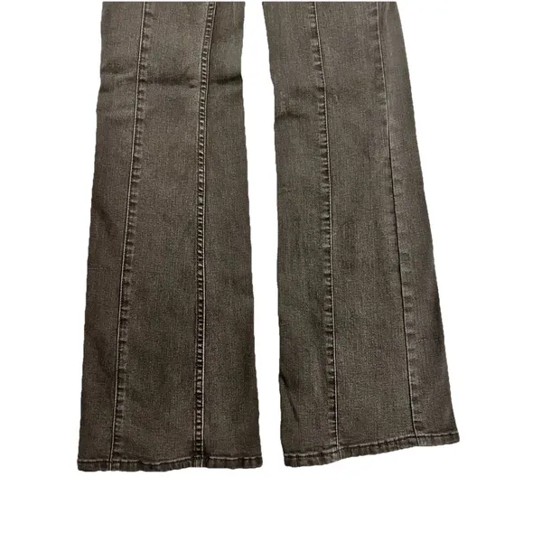 We The Free People Flare Jean Size 26 Black Denim Bell Bottom Stretch Pull On‎ - Image 3