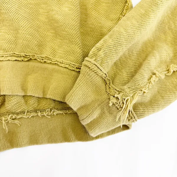 Free People X We The Free Golden Road Cardigan Curly Willow Mustard Olive Crop - Image 11
