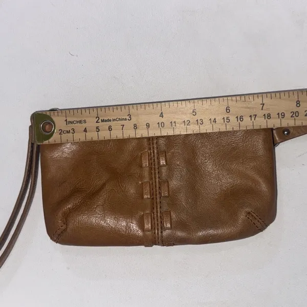 Boho‎ Hippie Equestrian Brown Leather Mini Wristlet Wallet Coin Pouch - Image 12