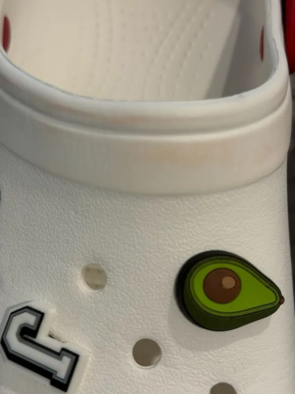 Crocs Crocband Clog White Red Blue with Disney Jibbitz Charms - Image 3