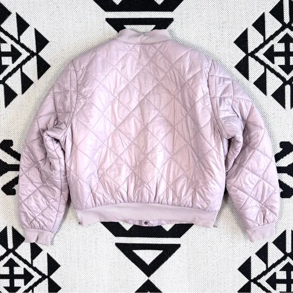 OFFLINE By Aerie Diamond Quilted Sherpa Lined Puffer Bomber Jacket XL - Image 12