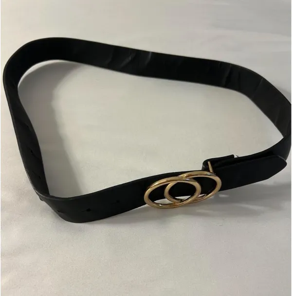 Black Belt with Gold Buckle - Image 2