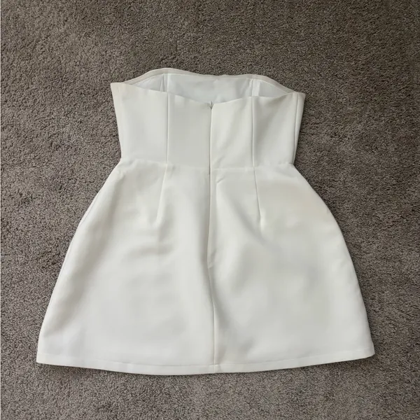 Odd Muse Strapless Dress White Size M - Image 8