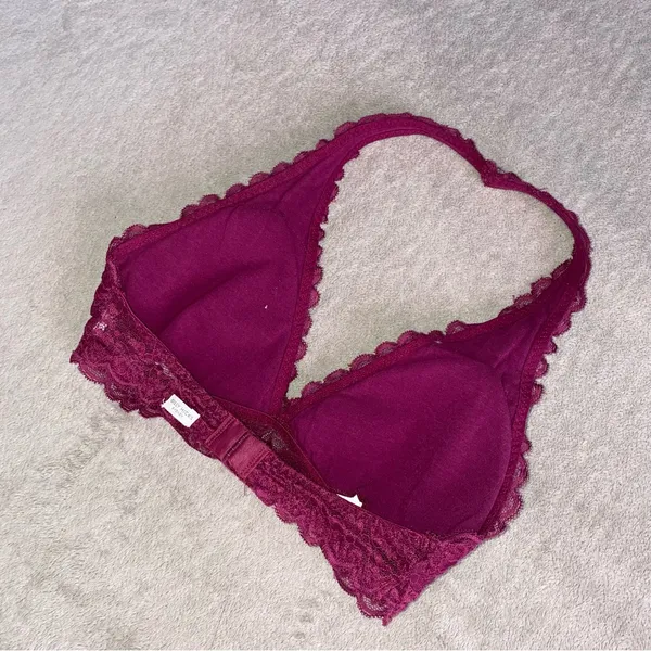 Gilly hicks hollister Lace Halter Bralette in Berry - Women Intimates - Image 4