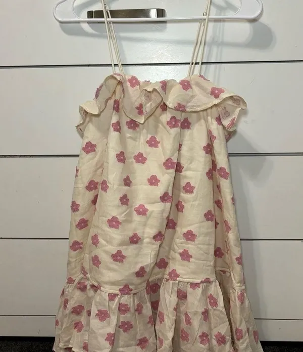 For Love & Lemons Olea Mini Dress in Pink - Image 3