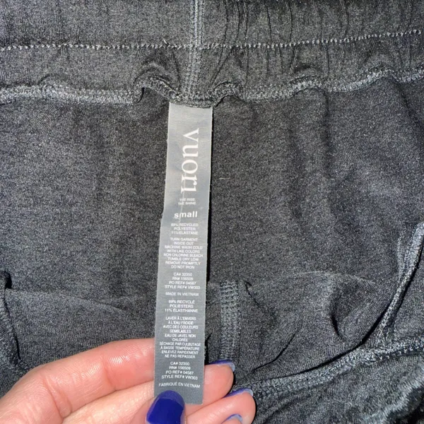 Vuori Performance Jogger Women Small Black Excellent Drawstring Activewear VW303 - Image 3