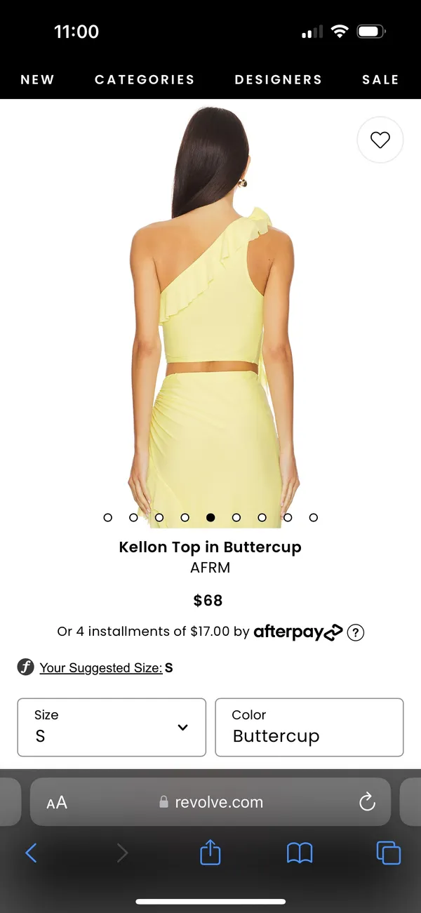 AFRM Top & Skirt In Buttercup - Image 3