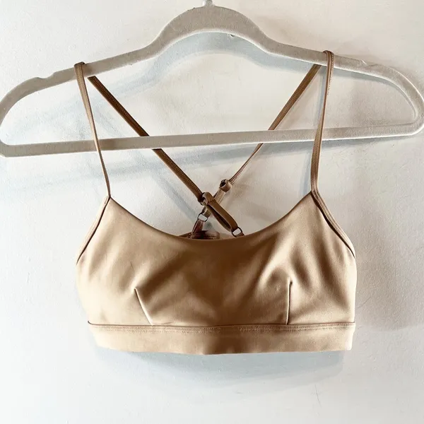 Alo Airlift Intrigue Bra Toasted Almond Brown Tan Small - Image 4