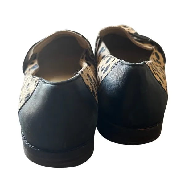 Sole Society Edie Womens Animal Print Calf‎ Hair Pointed Toe Loafers 8.5M - Image 3
