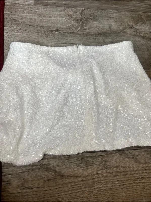 Edikted strapless sequin bow front crop top - Image 9