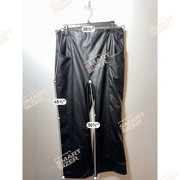 Halara XL High Waisted Tummy Control Stretchy PU Fleece Casual Flare Pants NWOT - Image 7