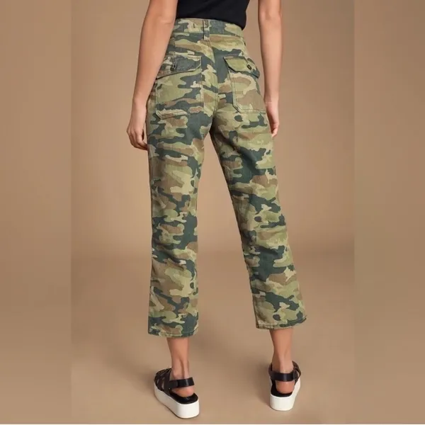 Free People We The Free Remy Camo Cropped Jeans NWT Sz 24 Camouflage - Image 3