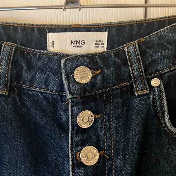 Mango Button denim miniskirt - Image 6