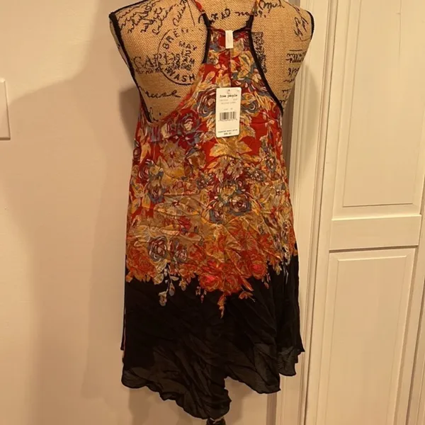 NWT free people floral haze‎ mini slip dress Xs - Image 8