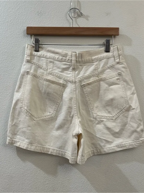 Madewell‎ The '90s Mid-Length Jean Short in Vintage Canvas: Button Front Size 25 - Image 8