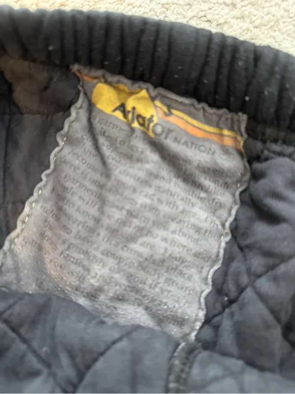 Aviator Nation Quilted Black Sweatpants - Image 9