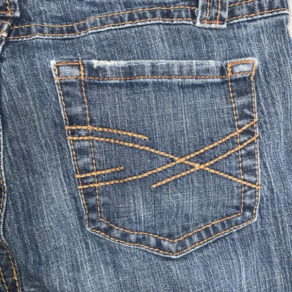Aeropostale Skinny Leg Low Rise Dark Wash Blue Jeans 5/6R - Image 6