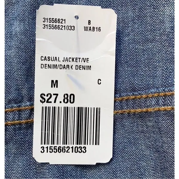 Forever 21 Life in Progress 80’s Inspired Acid Wash Denim Vest Size Medium - Image 6
