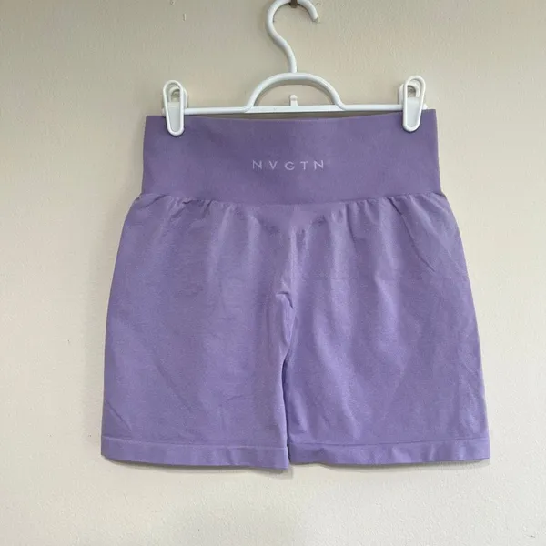 NVGTN Purple Pro Seamless Shorts Medium Women - Image 5
