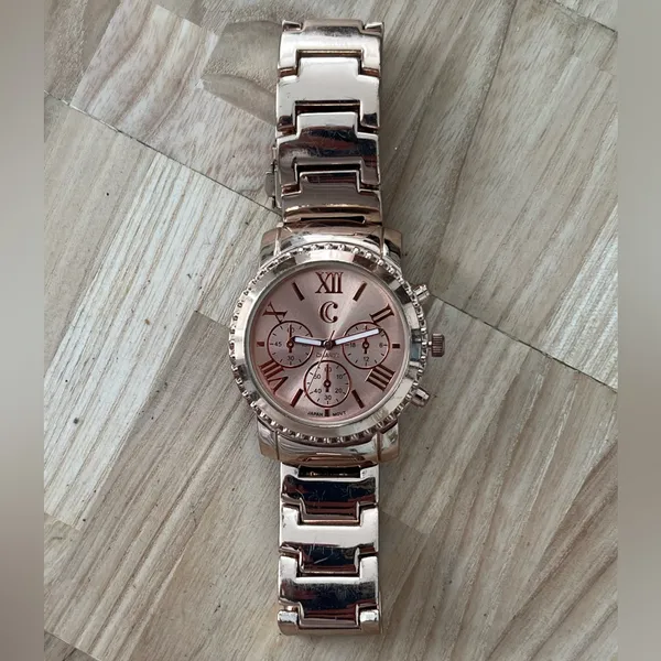 Fashion Watch Charming Charlie Brand Rose-Gold Dial Bracelet - Image 4
