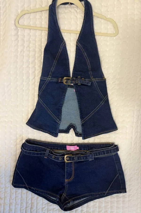 Edikted Two-Piece Denim Set - Image 2